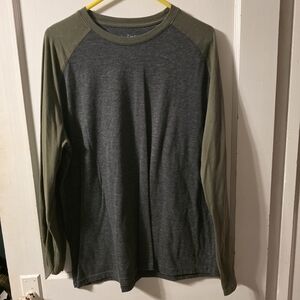 George Charcoal and Olive Long Sleeve Shirt